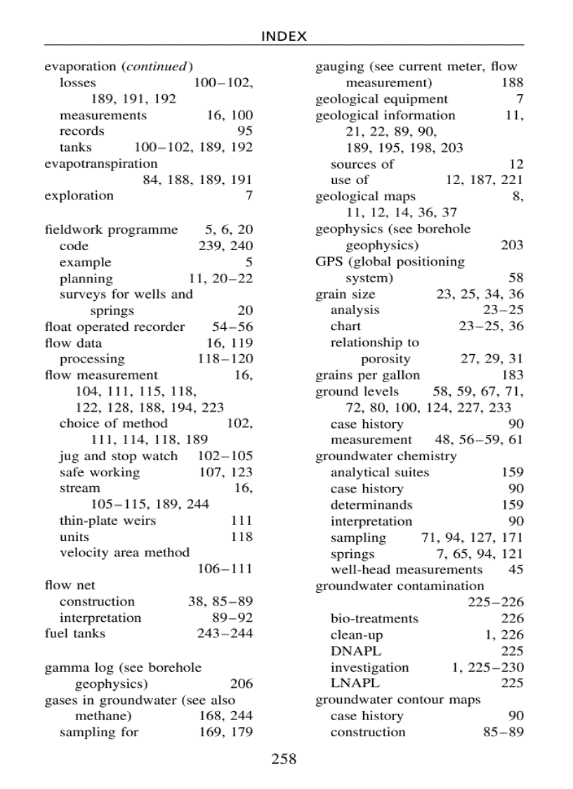 image for page Field Hydrogeology Geological Field Guide 3rd Ed