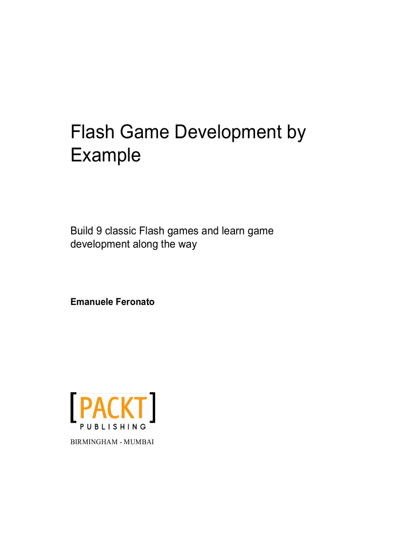 image for page Flash Game Development by Example