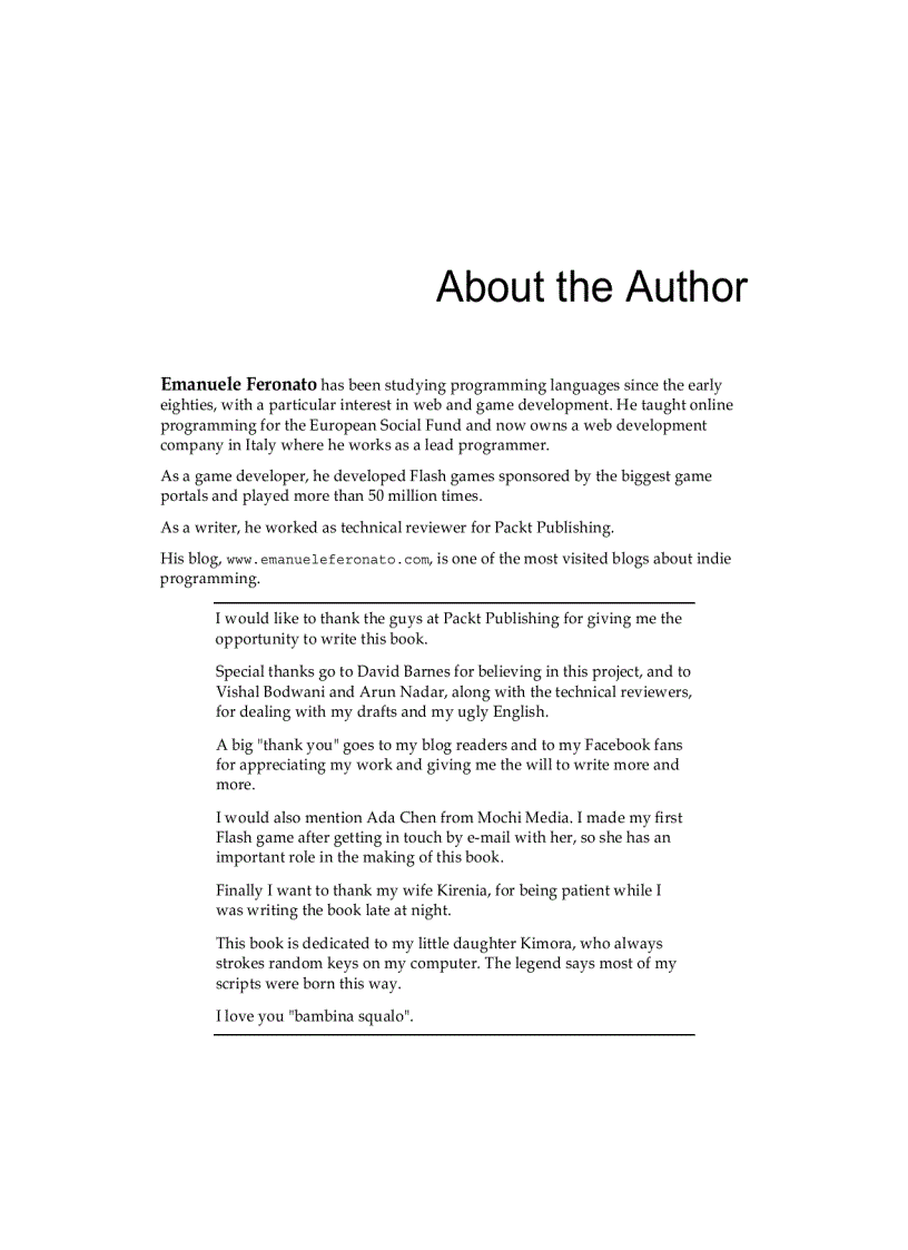 image for page Flash Game Development by Example