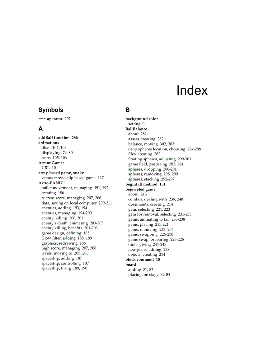image for page Flash Game Development by Example