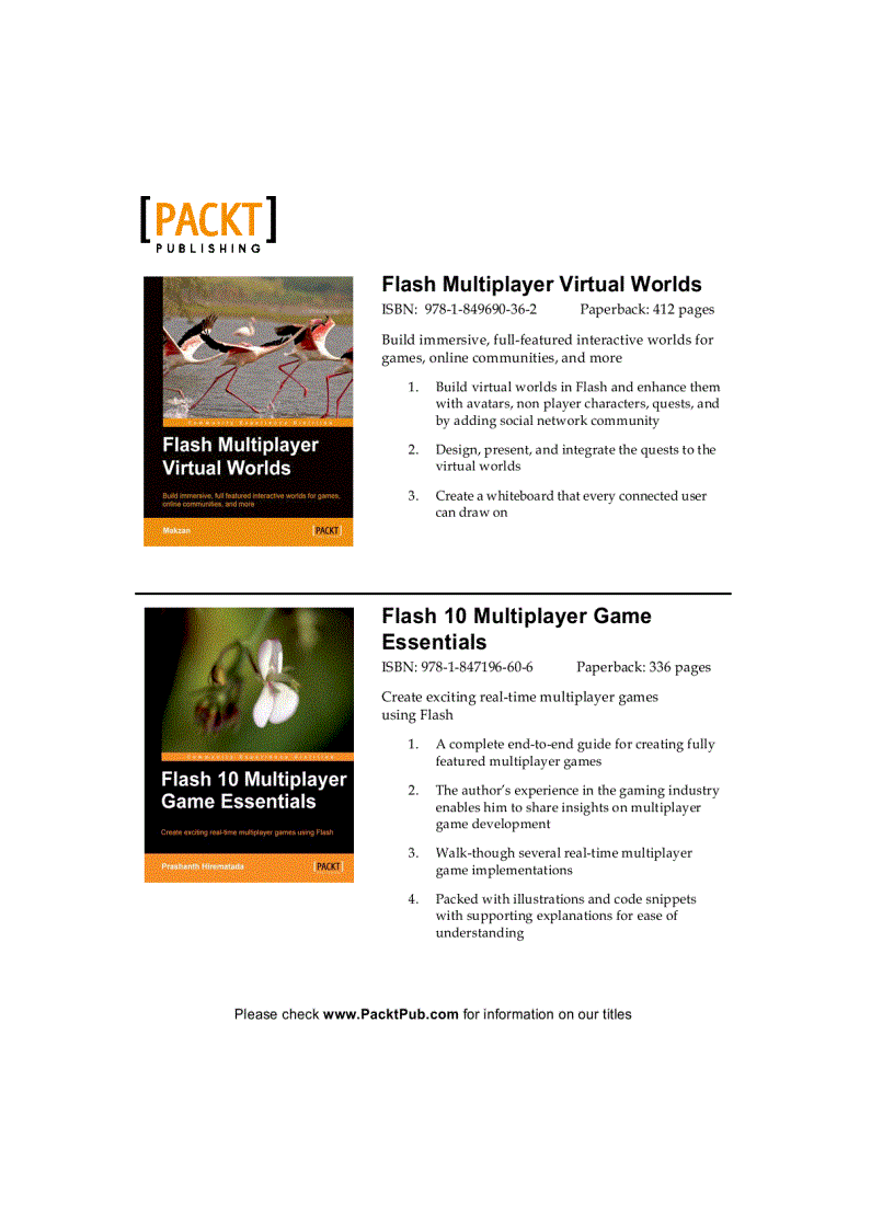 image for page Flash Game Development by Example