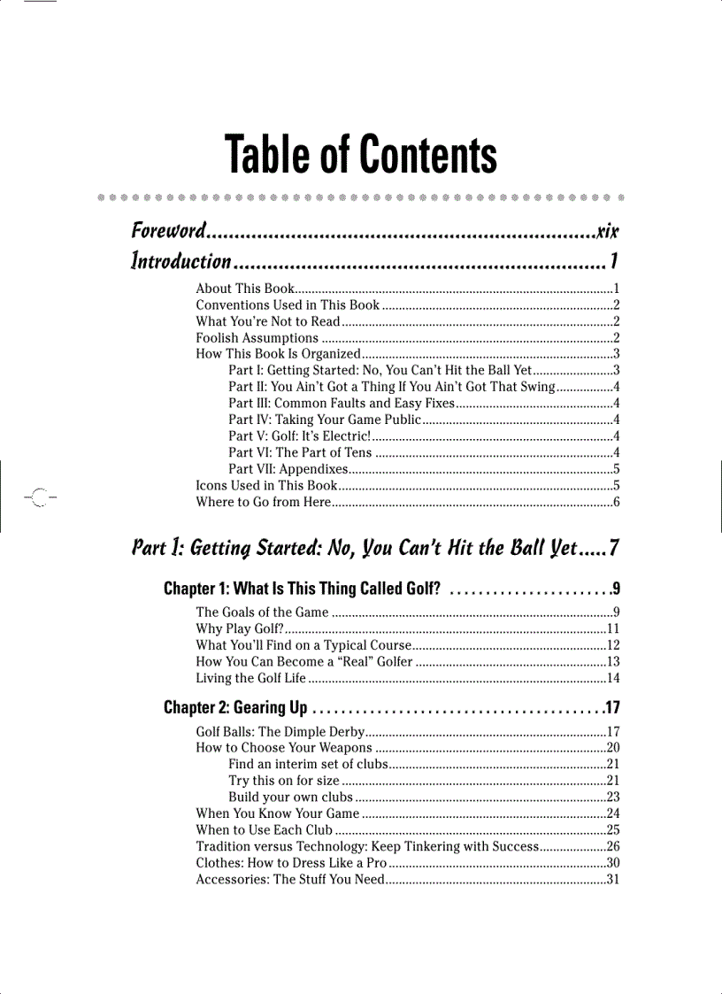 image for page Golf For Dummies