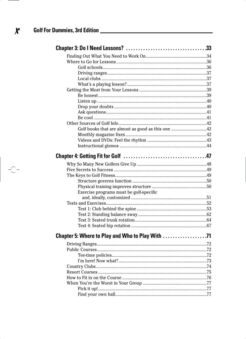 image for page Golf For Dummies