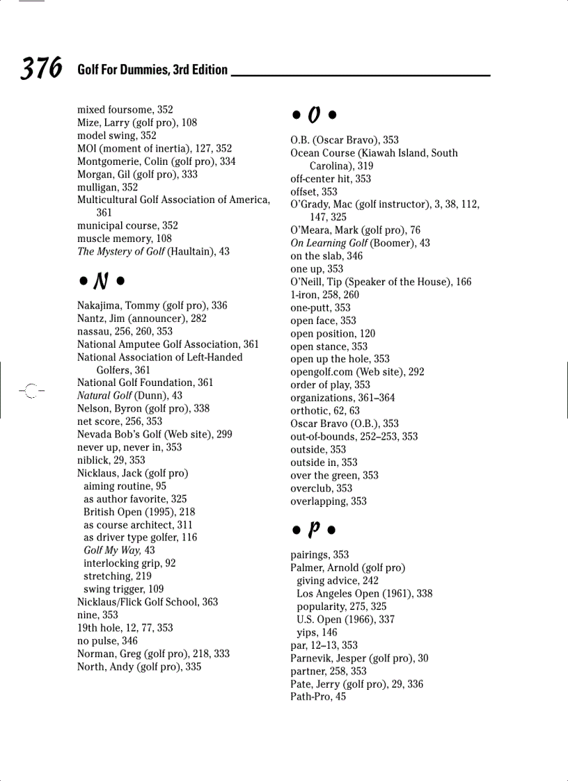 image for page Golf For Dummies