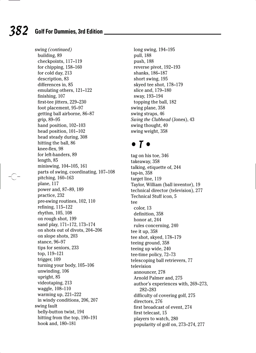 image for page Golf For Dummies