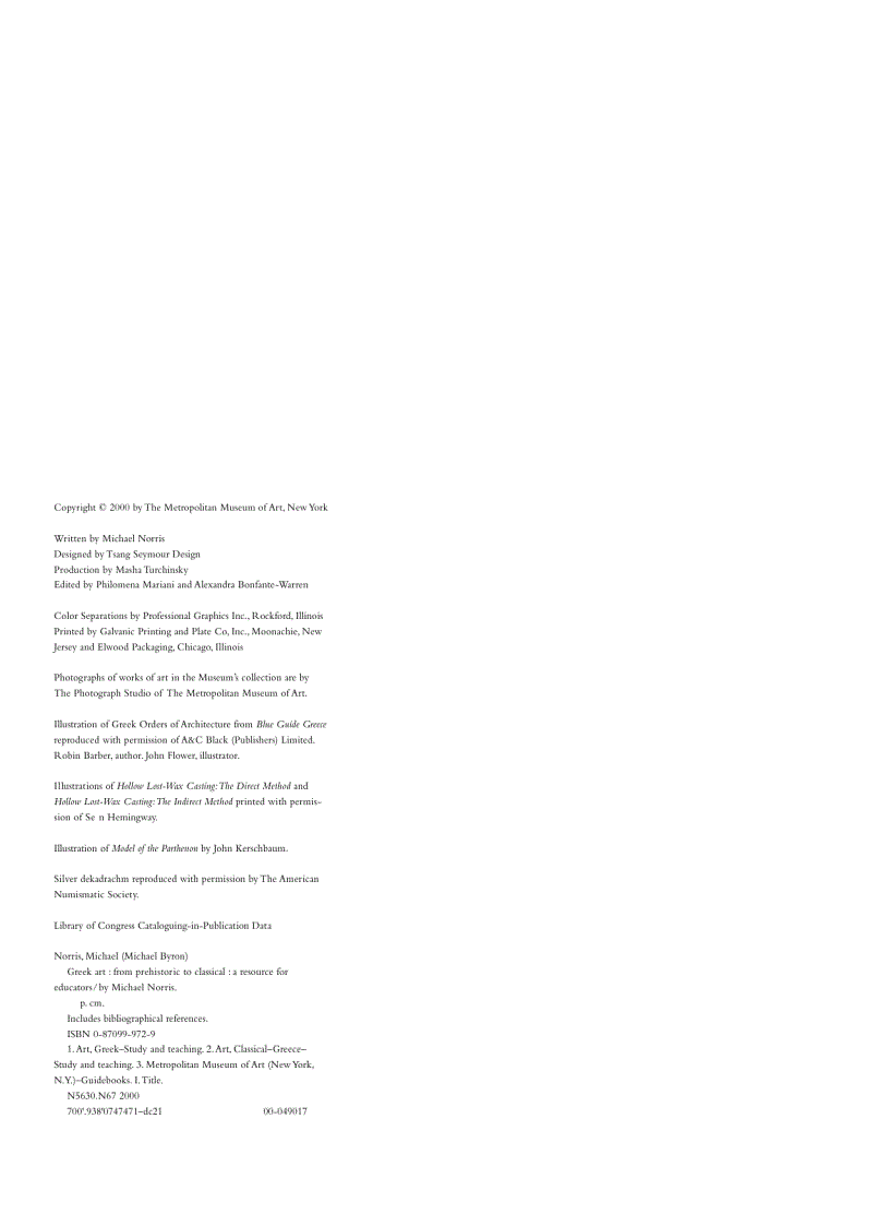 image for page Greek Art From Prehistoric to Classical