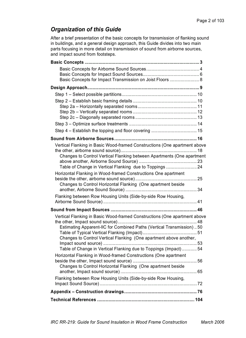 image for page Guide for Sound Insulation in Wood Frame Construction
