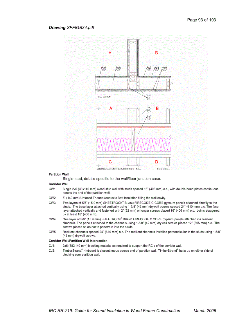 image for page Guide for Sound Insulation in Wood Frame Construction