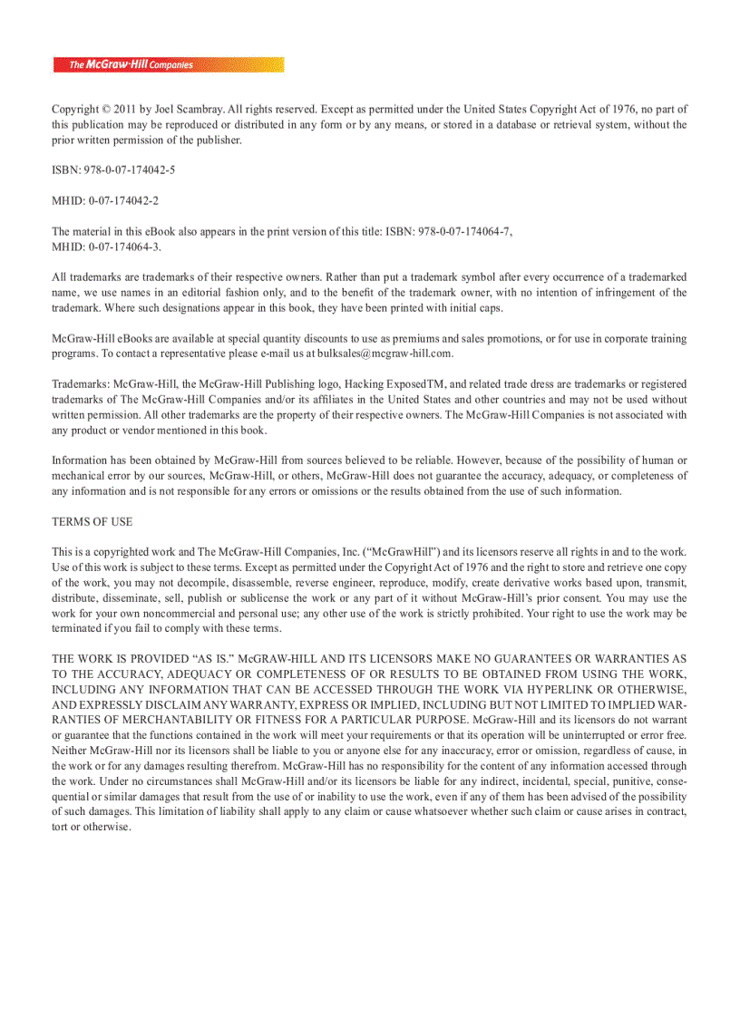 image for page Hacking Exposed Web Applications 3 Third Edition