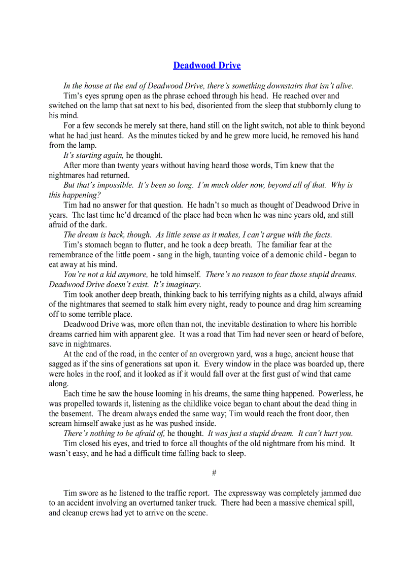 image for page Hiding in the Dark Short Tales of the Macabre