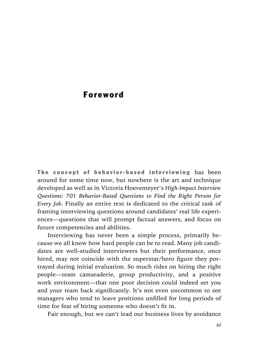 image for page High Impact Interview Questions