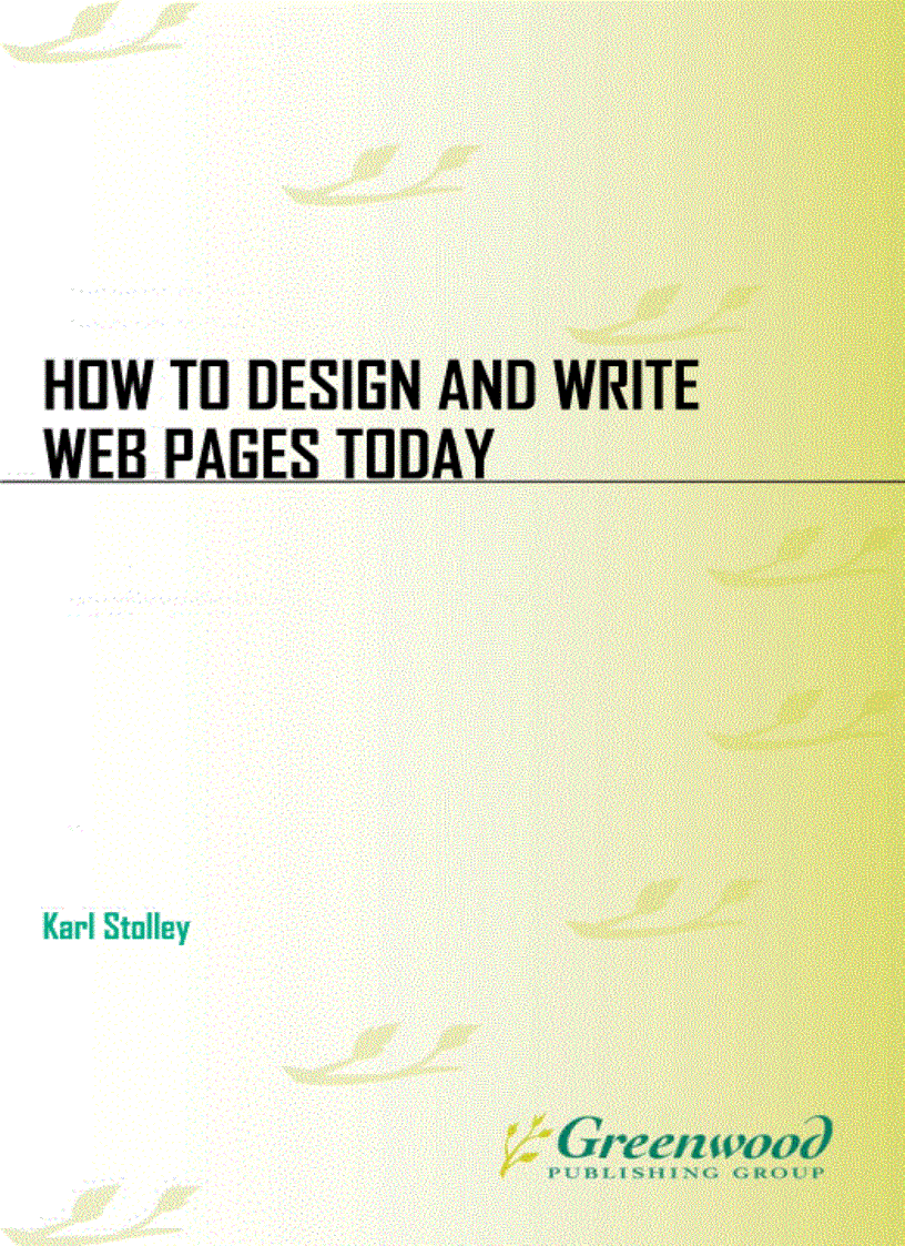 image for page How to Design and Write Web Pages Today