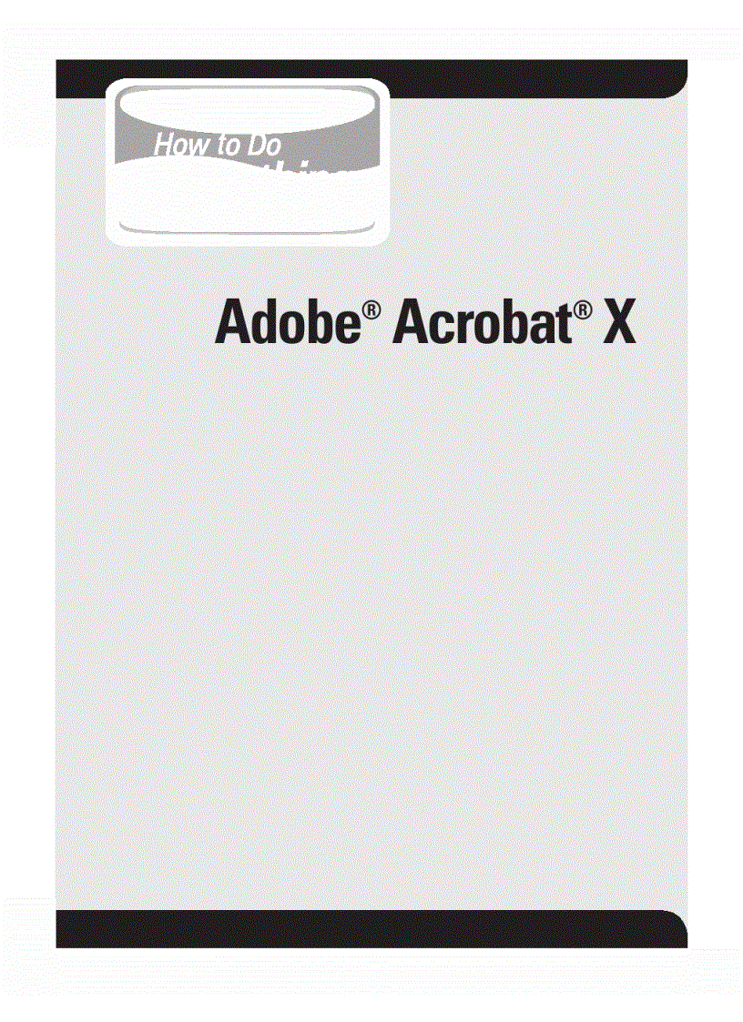 image for page How to Do Everything Adobe Acrobat X
