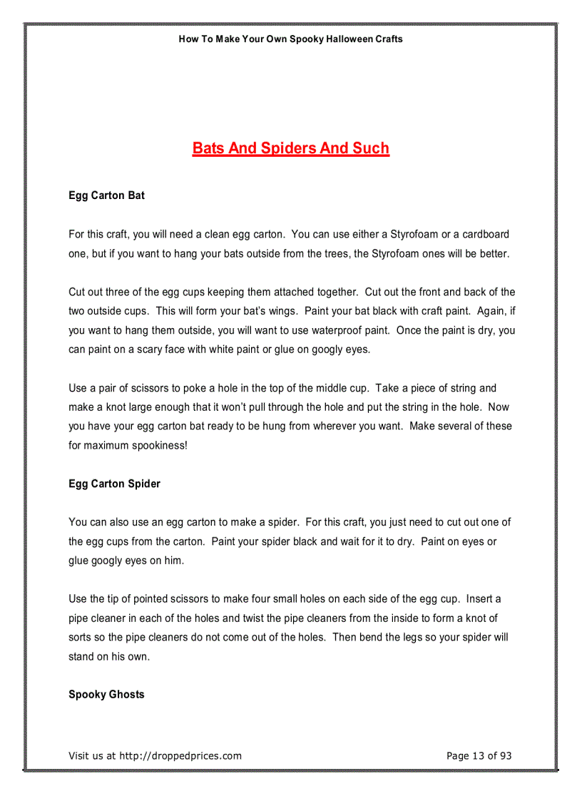 image for page How To Make Halloween Crafts