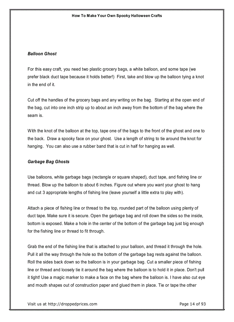 image for page How To Make Halloween Crafts