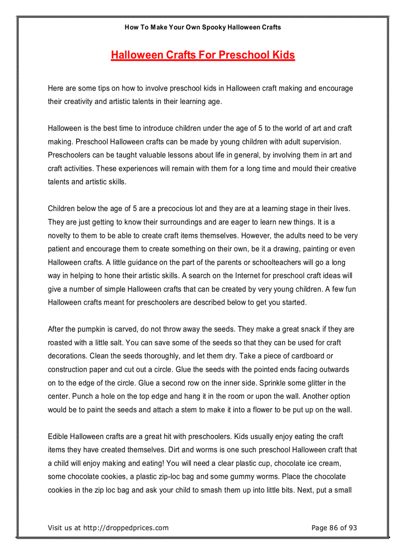 image for page How To Make Halloween Crafts