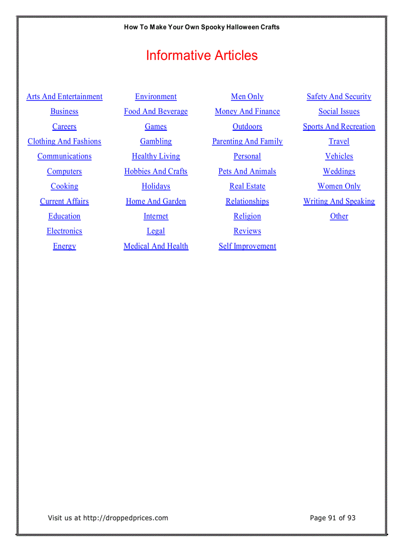 image for page How To Make Halloween Crafts