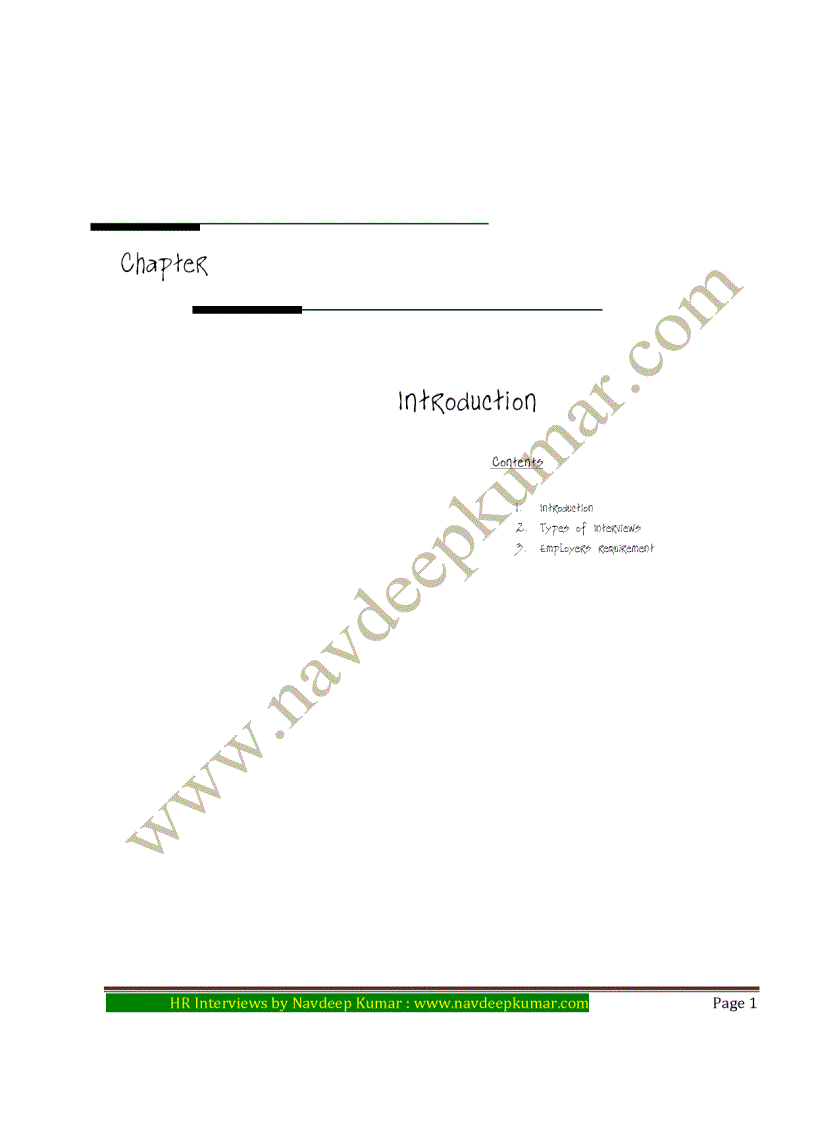 image for page HR Interviews for Freshers by Navdeep Kumar