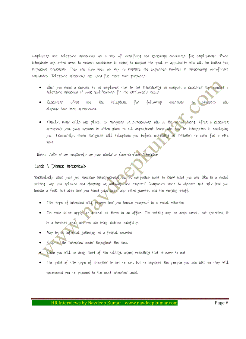 image for page HR Interviews for Freshers by Navdeep Kumar