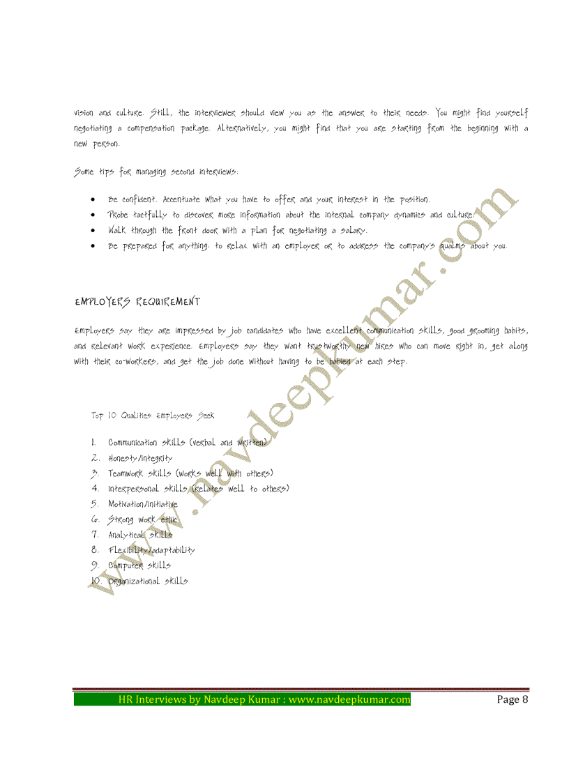 image for page HR Interviews for Freshers by Navdeep Kumar