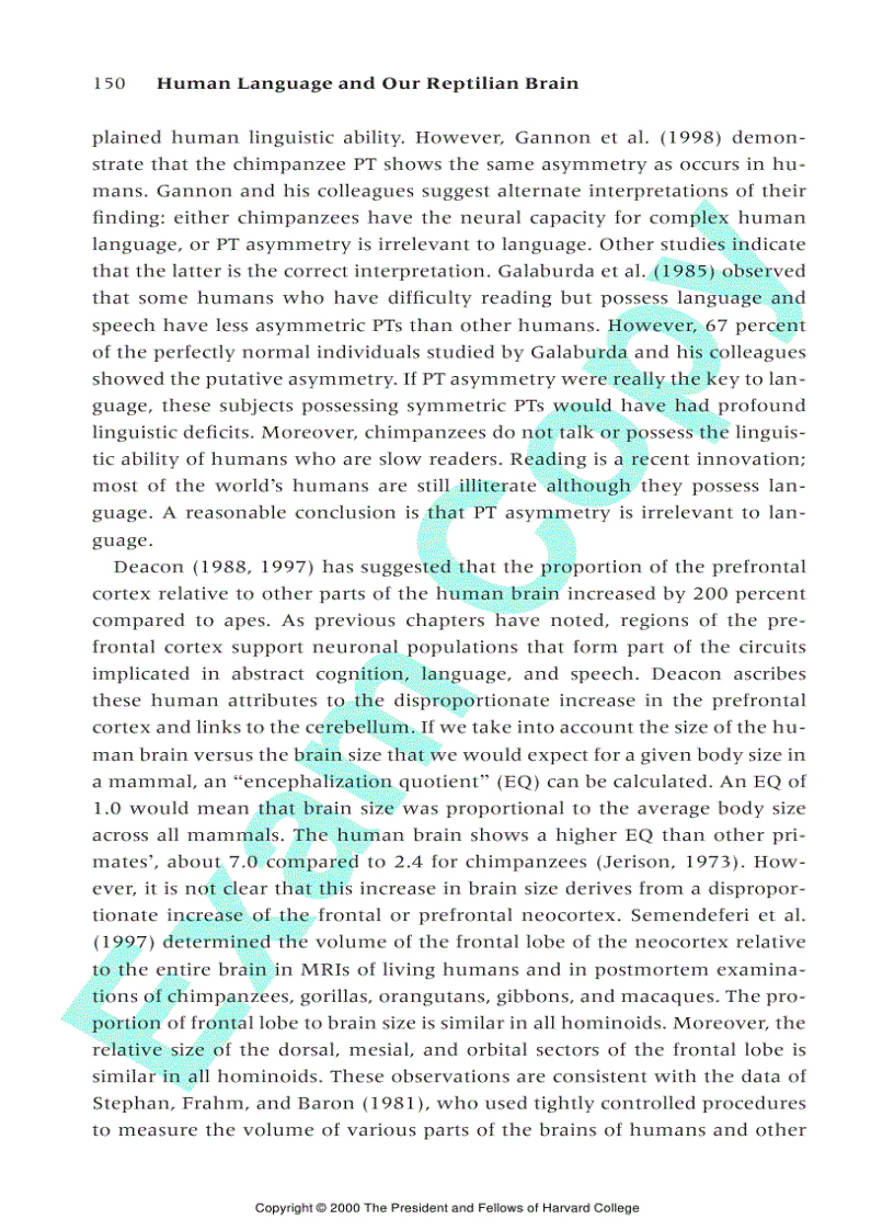 image for page Human Language and Our Reptilian Brain