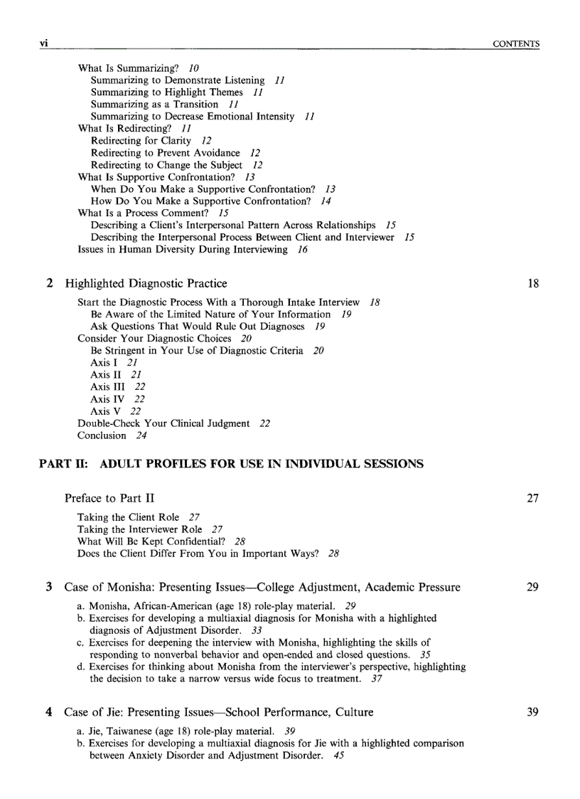 image for page Interviewing and Diagnostic Exercises for Clinical and Counseling Skills Building