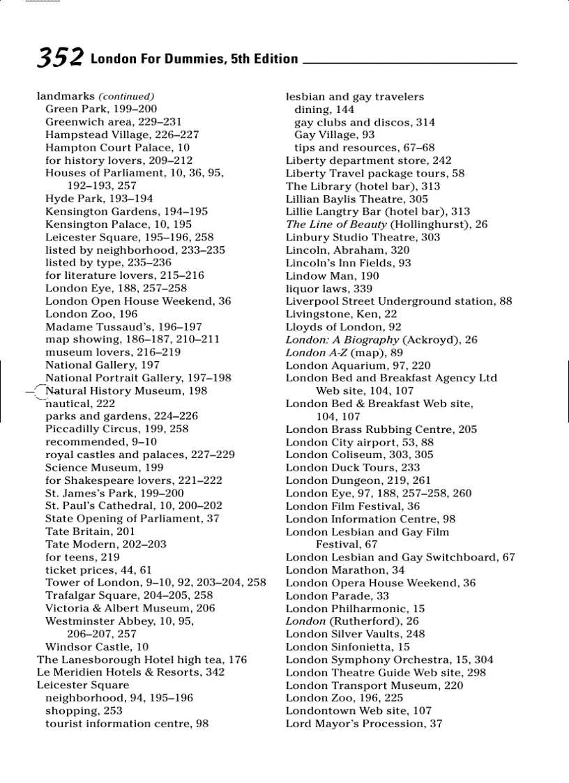 image for page London for Dummies