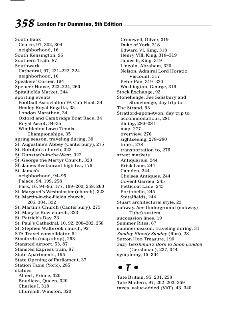 image for page London for Dummies