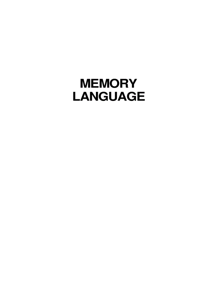 image for page Memory Language How to Develop Powerful Recall in 48 minutes