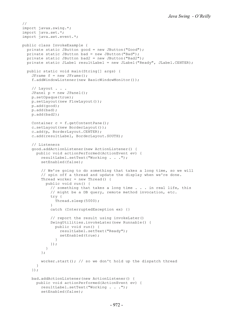 image for page O Reilly Java Swing Fisrt Edition