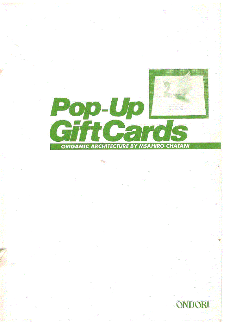 Pop Up Gift Cards Origamic Architecture