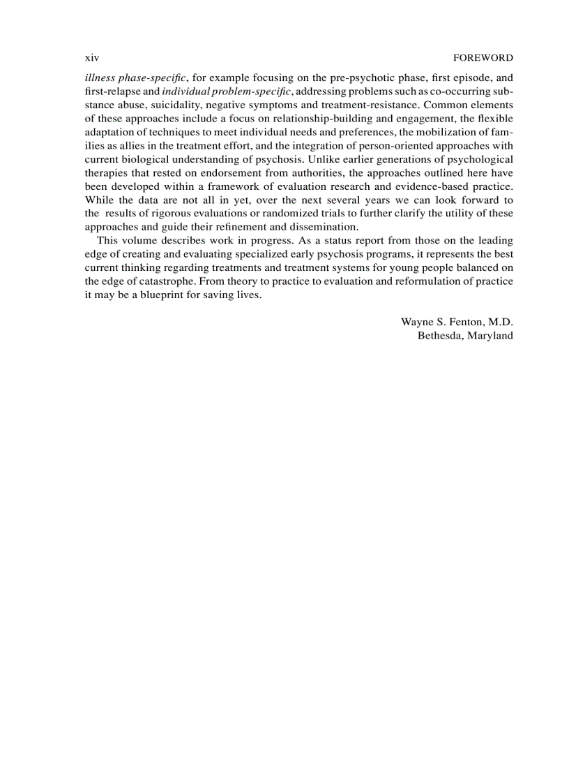 image for page Psychological Interventions in Early Psychosis