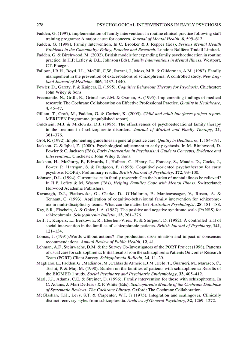 image for page Psychological Interventions in Early Psychosis