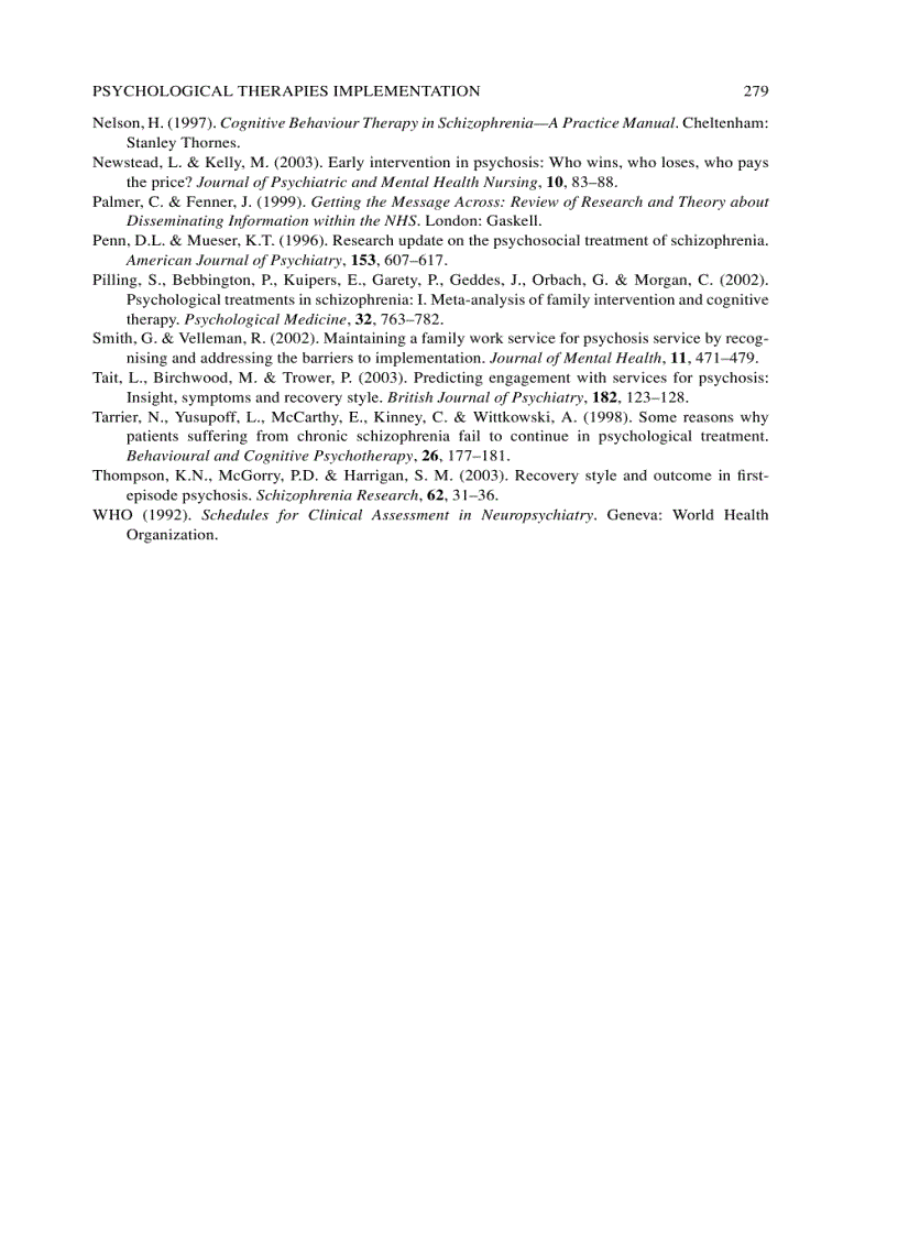 image for page Psychological Interventions in Early Psychosis