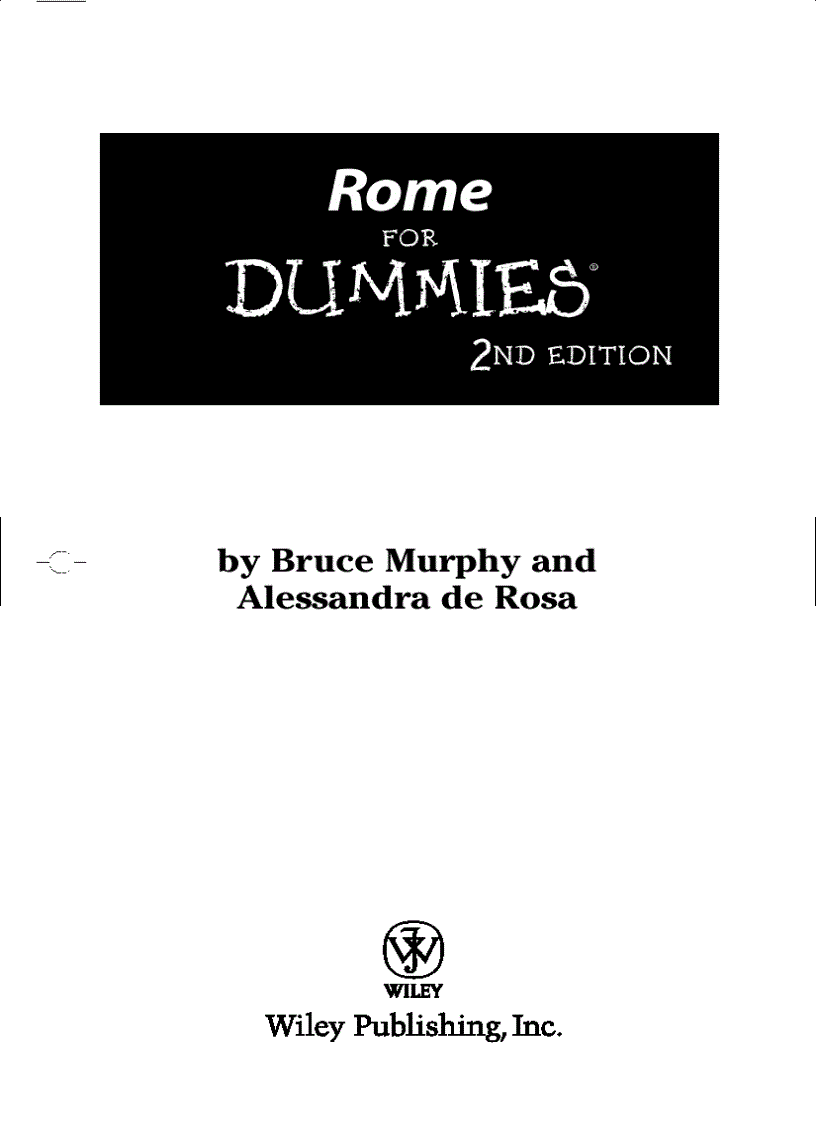 image for page Rome For Dummies