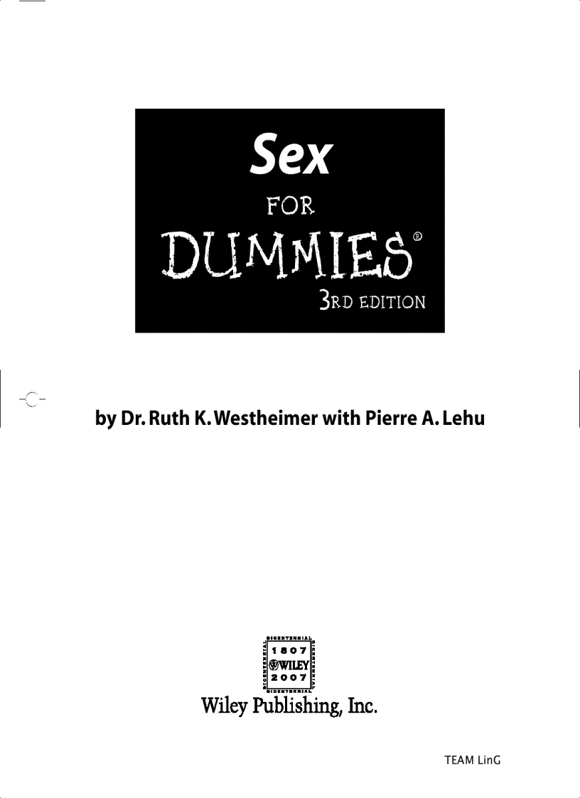 image for page Sex For Dummies