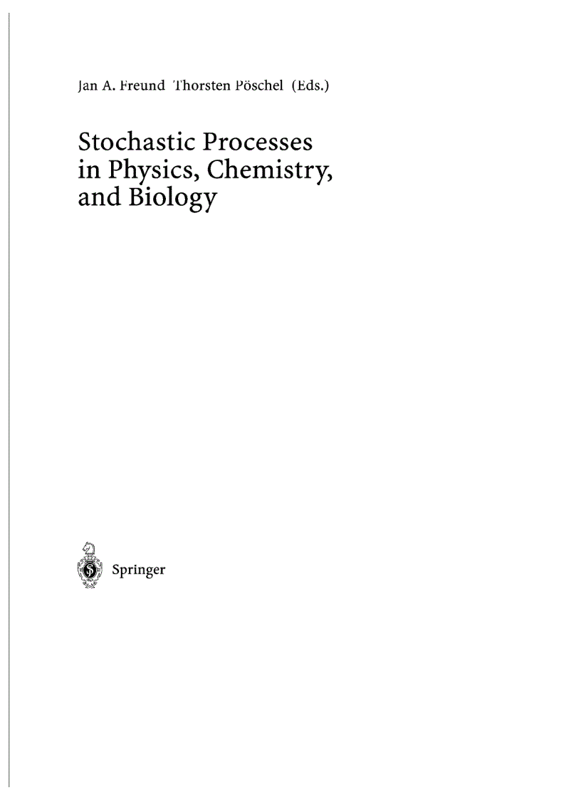 Stochastic Processes in Physics
