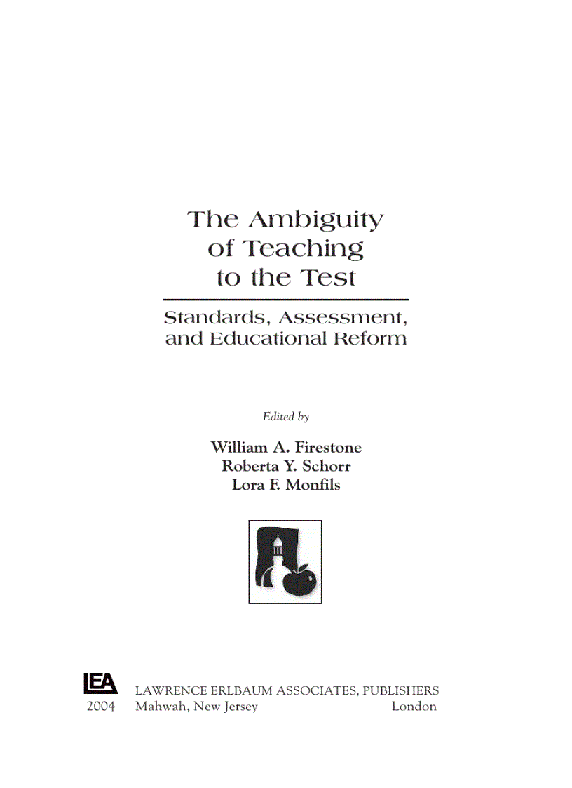 image for page The Ambiguity of Teaching to the Test
