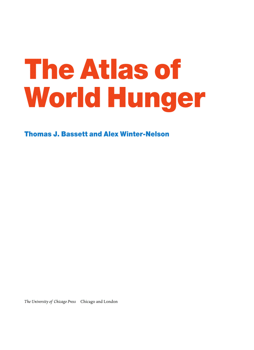 image for page The Atlas of World Hunger 1st Edition