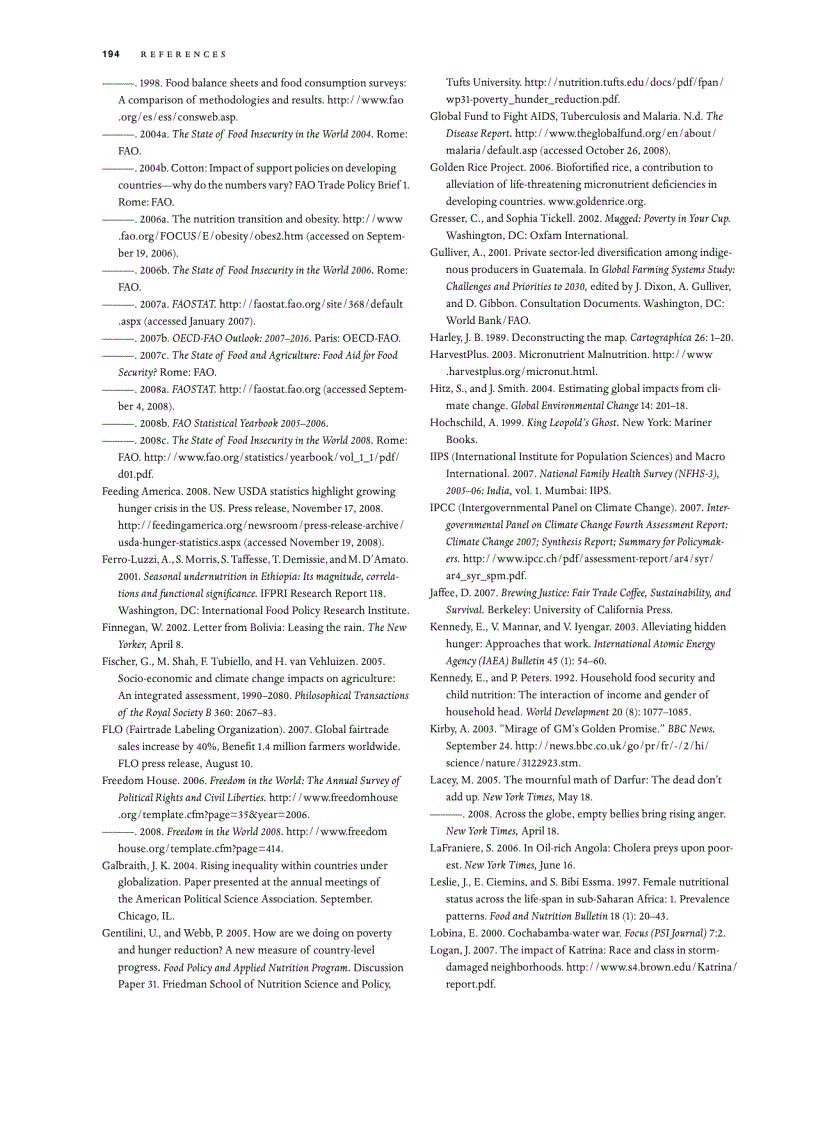 image for page The Atlas of World Hunger 1st Edition