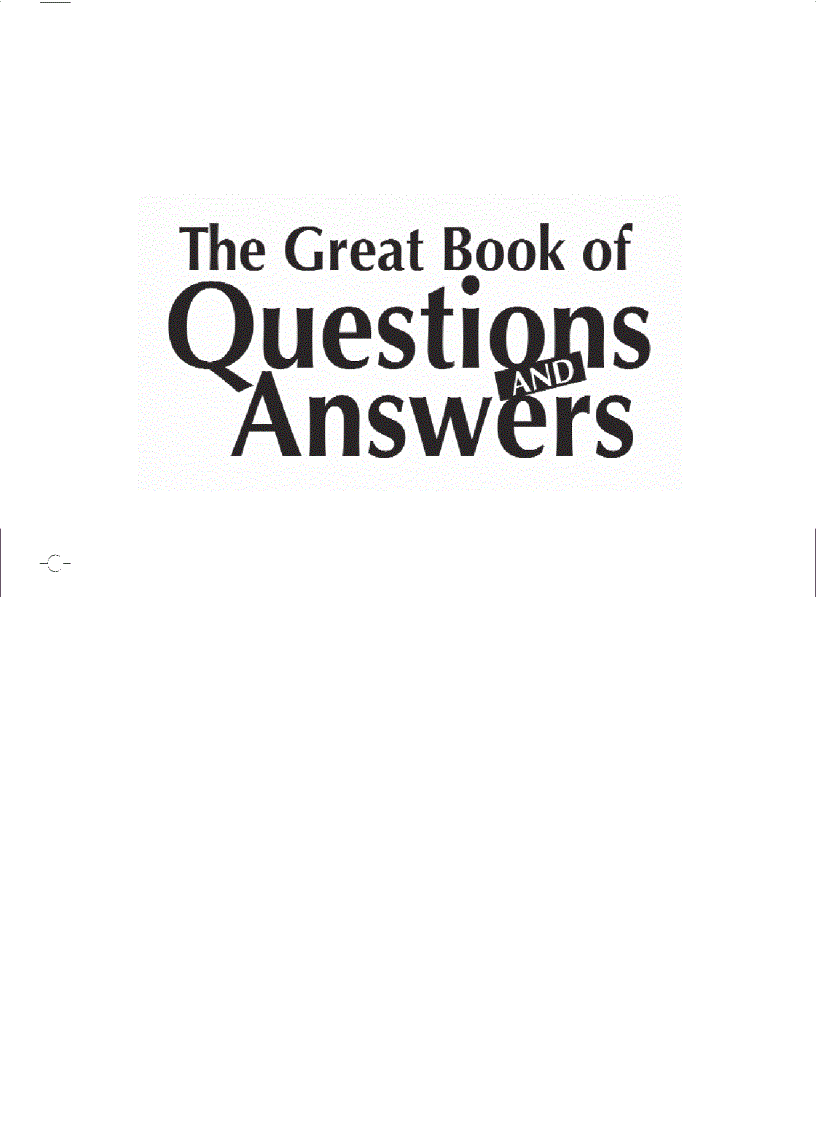 image for page The Great Book of Questions and Answers