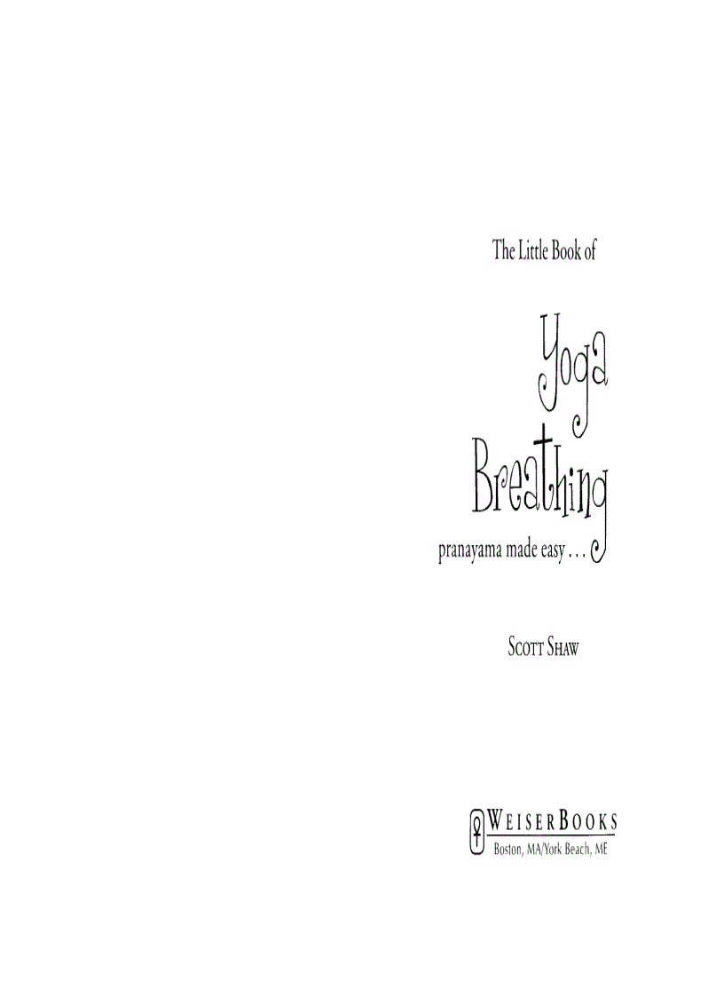 image for page The Little Book of Yoga Breathing Pranayama Made Eas