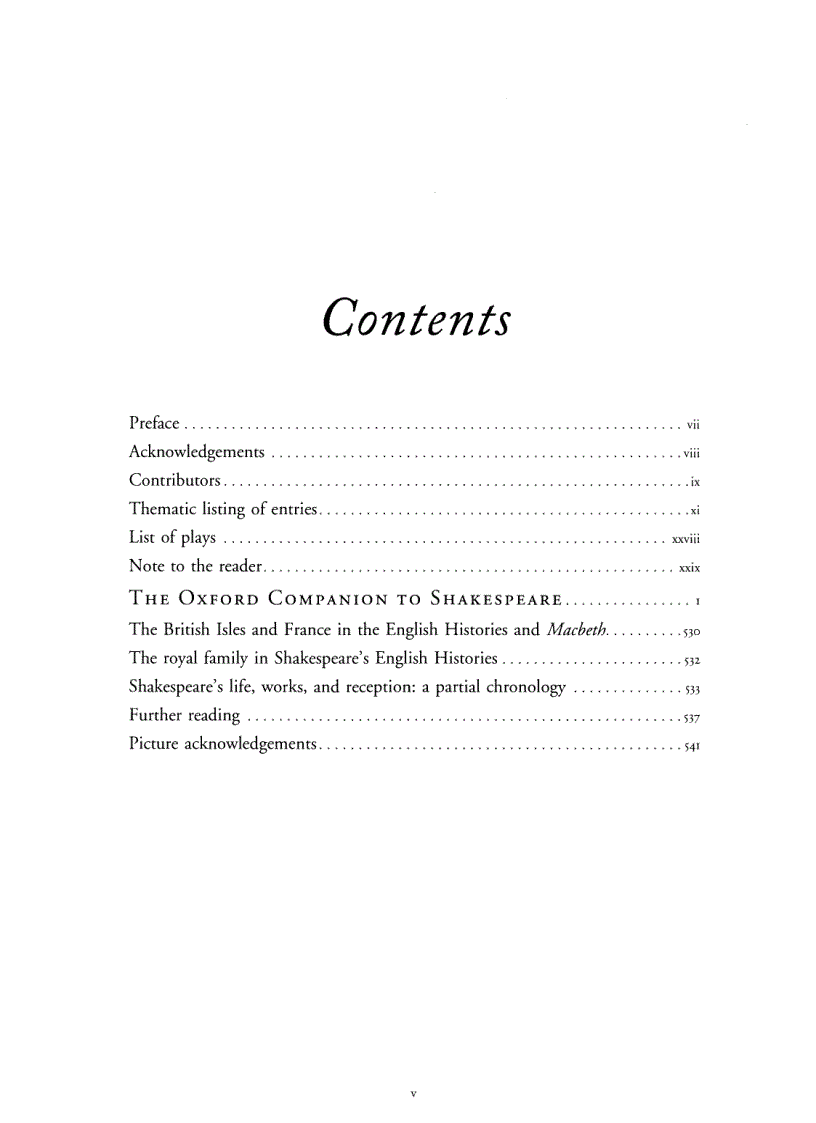 image for page The Oxford Companion to Shakespeare