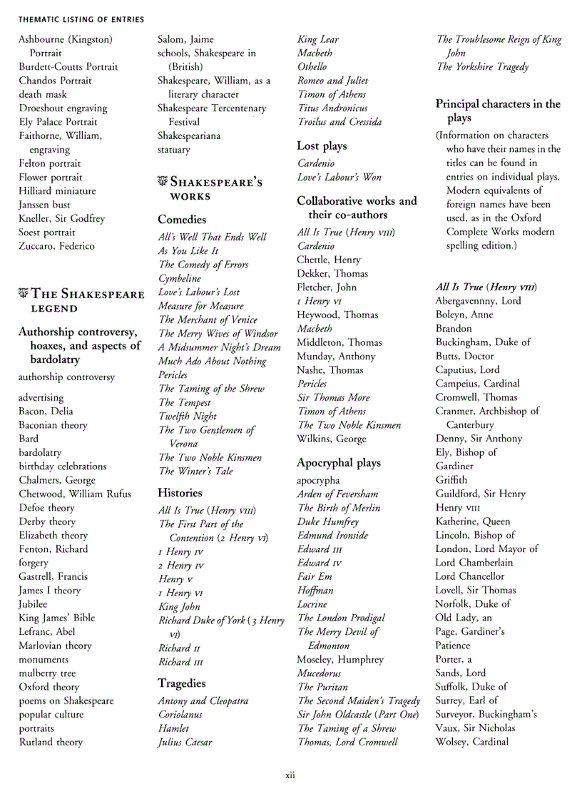 image for page The Oxford Companion to Shakespeare