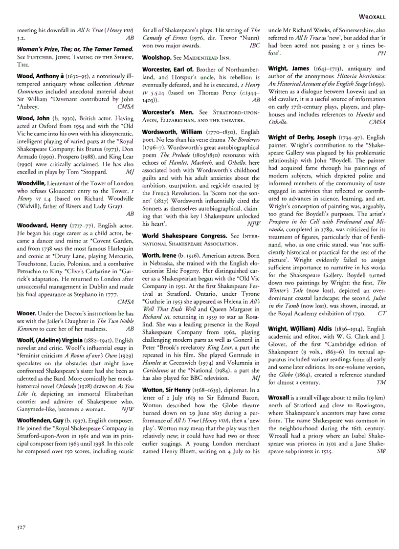 image for page The Oxford Companion to Shakespeare