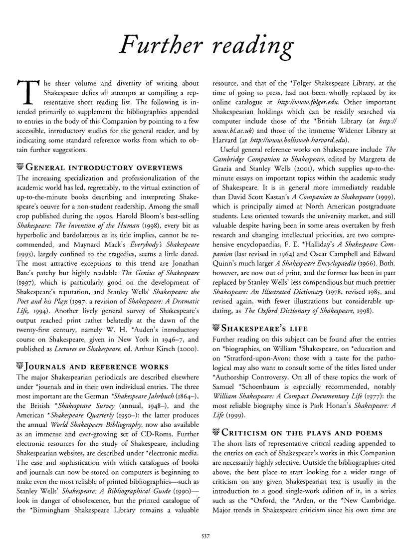 image for page The Oxford Companion to Shakespeare