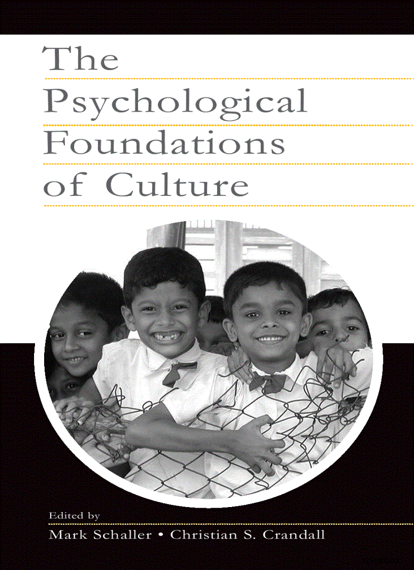 image for page The Psychological Foundations of Culture