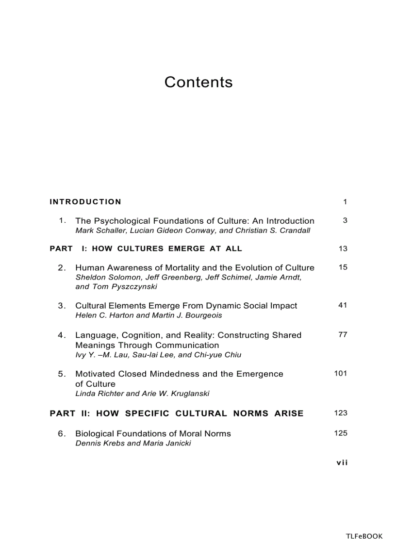 image for page The Psychological Foundations of Culture