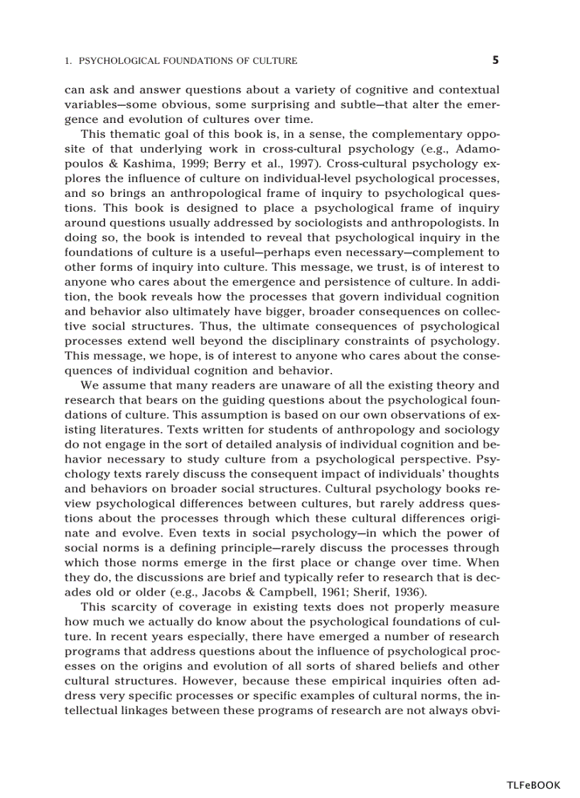 image for page The Psychological Foundations of Culture