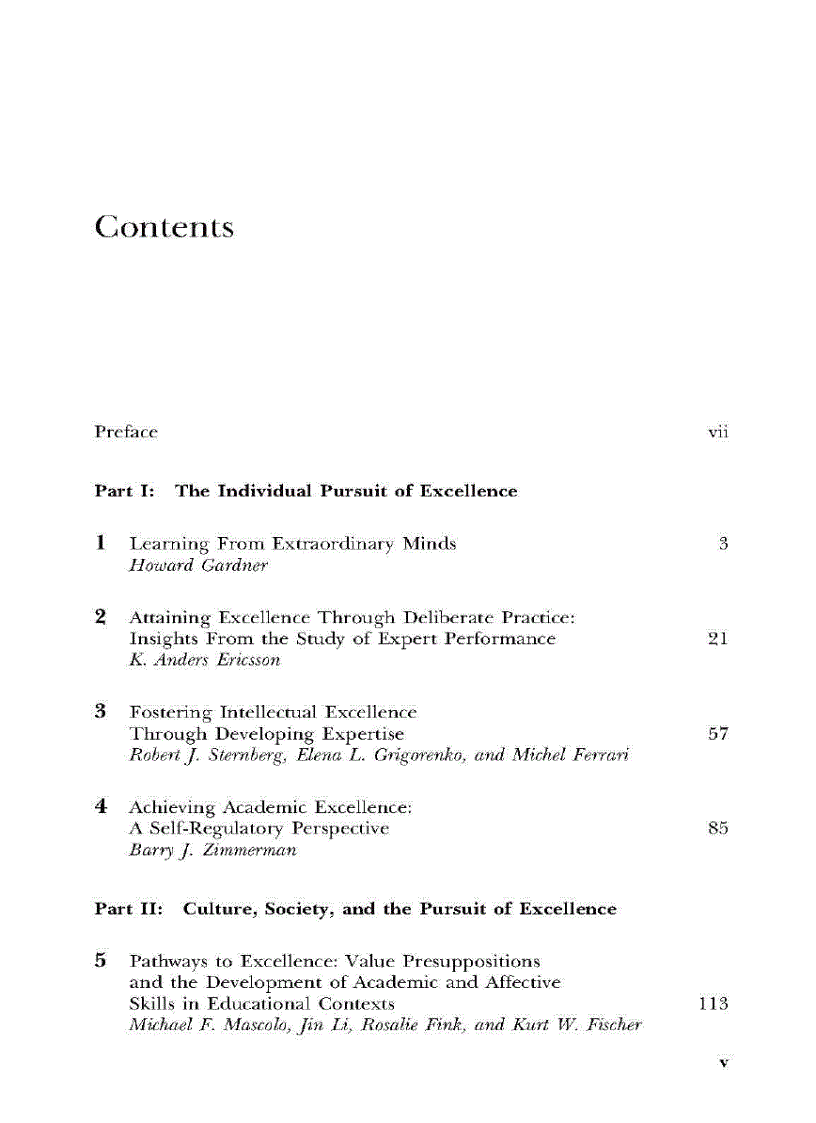 image for page The Pursuit of Excellence Through Education